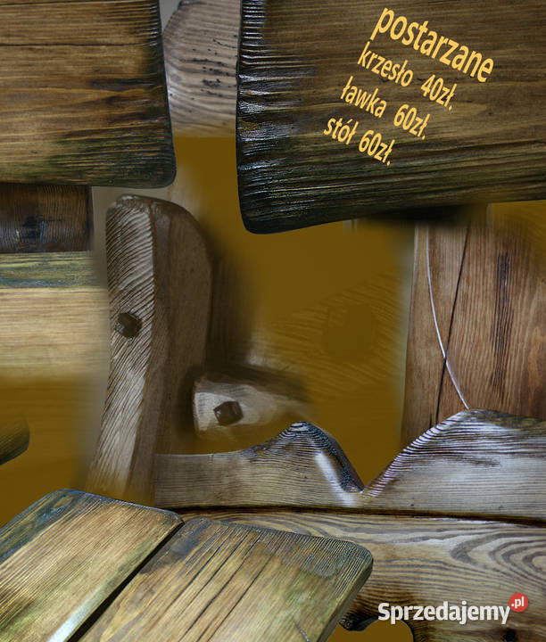 Meble ogrodowe krzesła i stół Meble drewniane Krzesła ogrodowe Opole