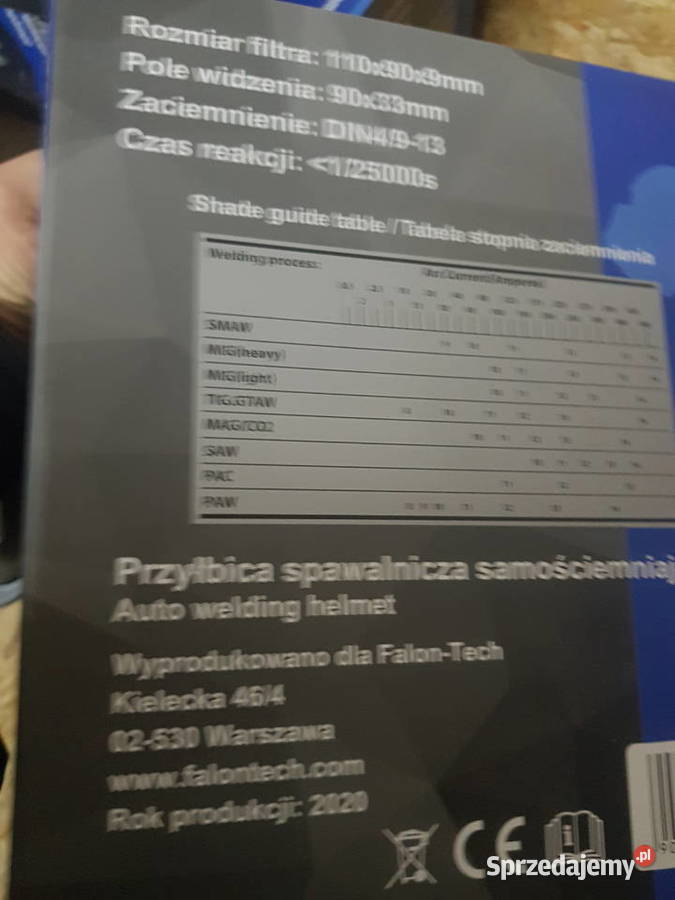 Przyłbica automatyczna spawalnicza Mastiff Głogowa
