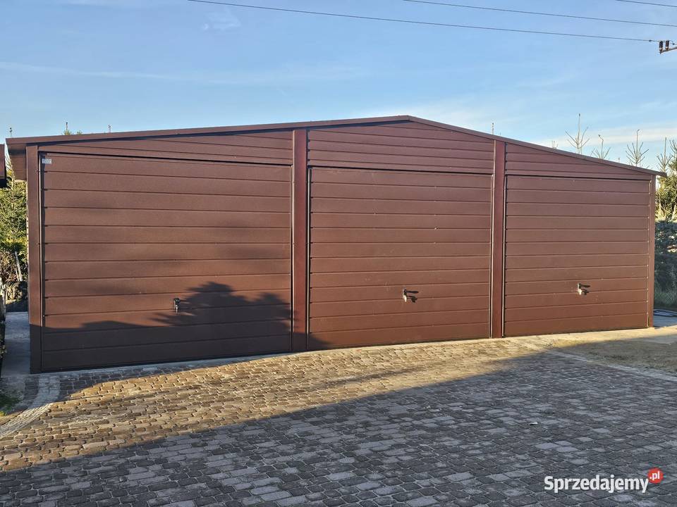 Garaż Mocny Premium 9x5 3 bramy Garaże CAŁA Jędrzejów