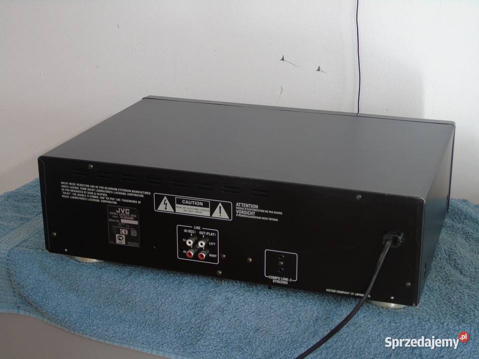 Magnetofon JVC TDW254 ładny DOSTAWA Jasło