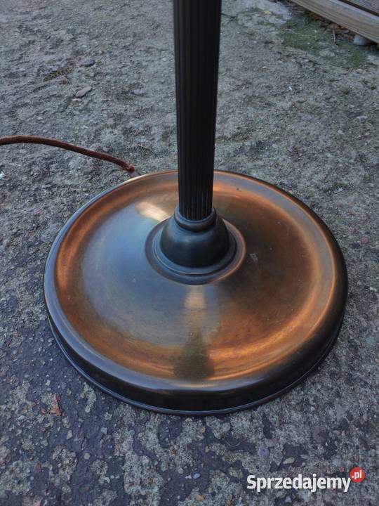 Lampa mosiężna stojąca do salonu Stan PROMOCJA mazowieckie Warszawa sprzedam