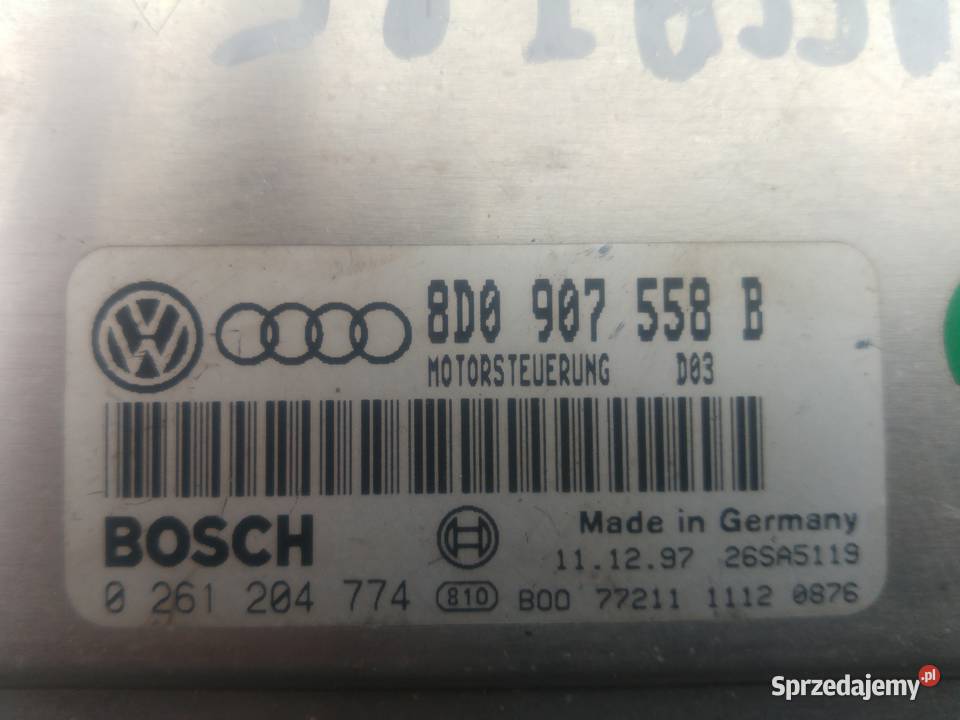 Zestaw startowy komputer 8D0907558B Vw Passat B5