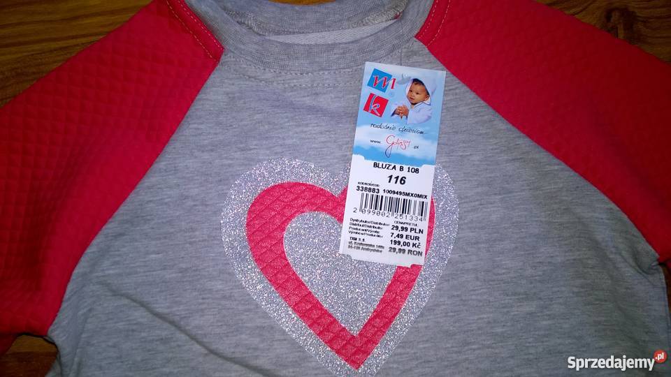 Nowa bluza 116 Komplet metek Olkusz sprzedam