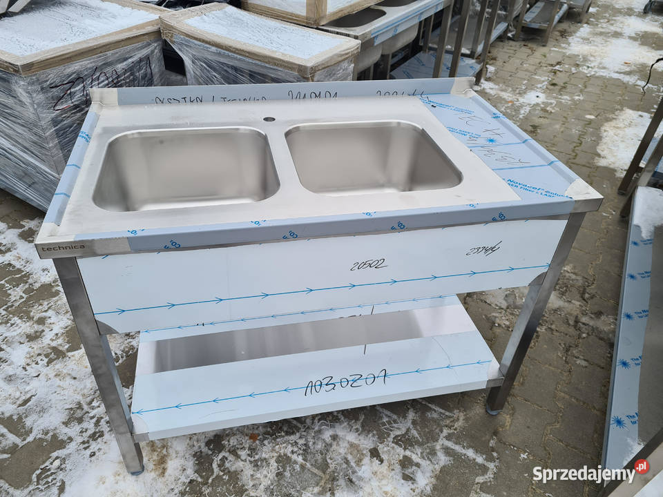 Zlew Gastronomiczny 2 Komorowy Z Półką 1207085 Ostrów Wielkopolski