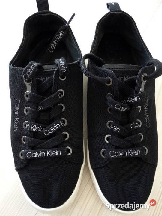 Buty Calvin Klein Sportowe Płócienne Czarne 38 Łomża sprzedam