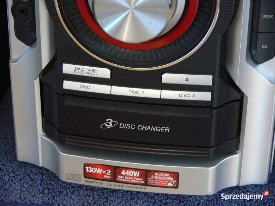 Wieża stereo Sony HCDEC77 kolumny 2 x 130 wat podkarpackie Jasło