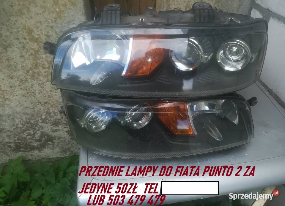 komplet przednich lamp Punto2 Przytyk