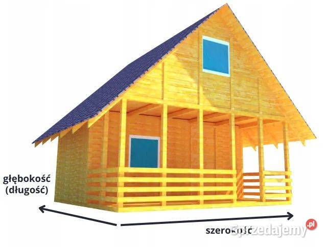 Domek całoroczny letniskowy drewniany z Korczyna