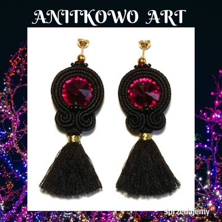 KOLCZYKI Z MALUTKIM CHWOSTEM SUTASZ