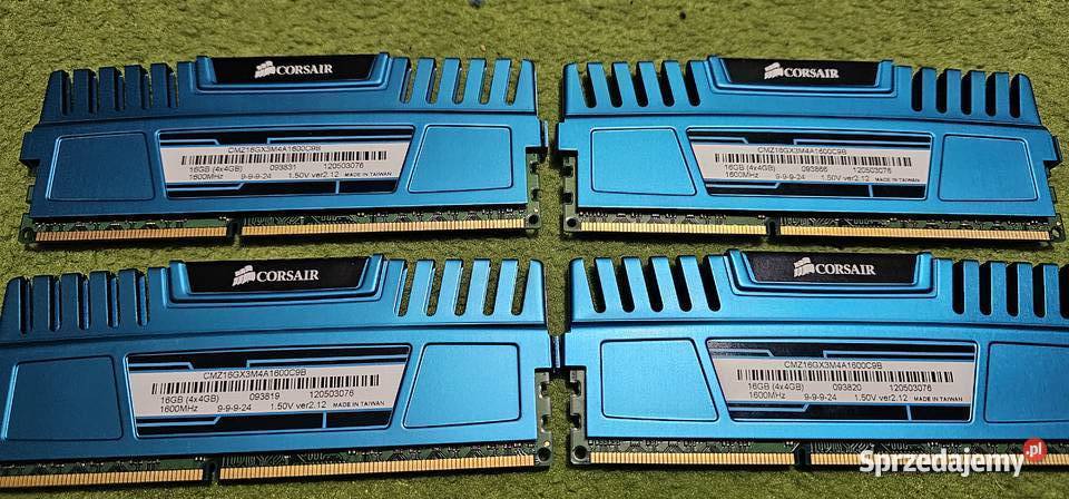 RAM Corsair Vengeance 16GB 4 x 4GB 1600 MHZ podkarpackie Latoszyn