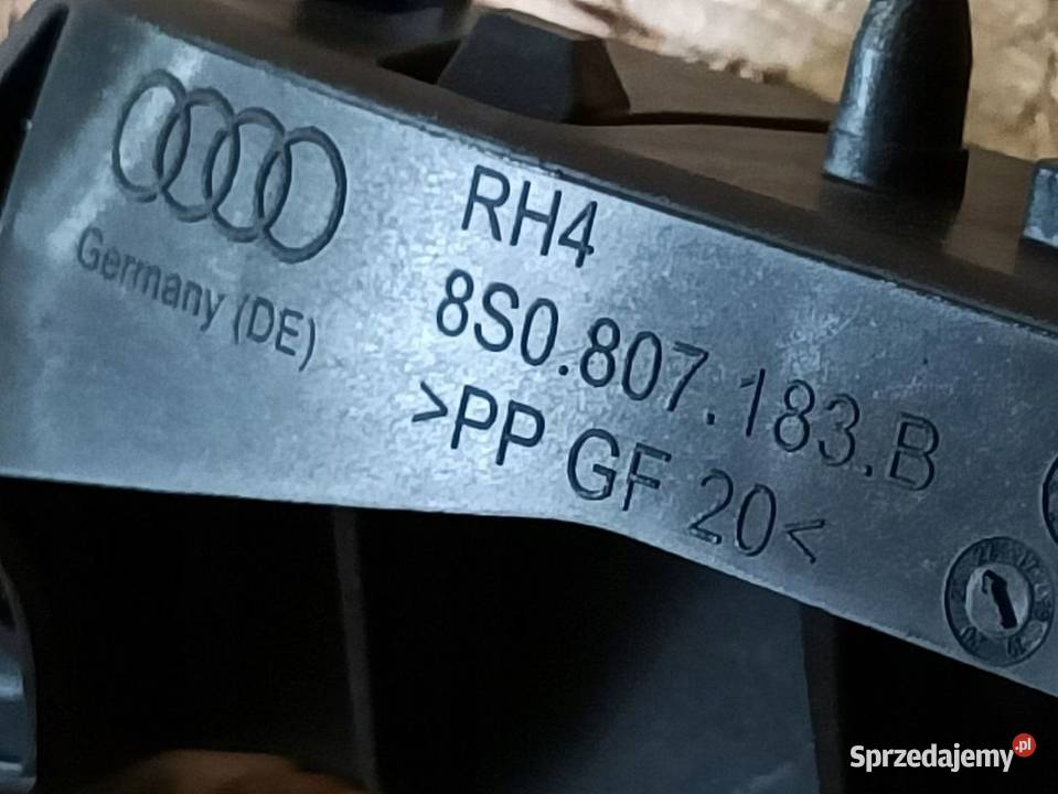 AUDI TT 16 ŚLIZG MOCOWANIE ZDERZAKA LEWY PRZÓD wielkopolskie Pleszew