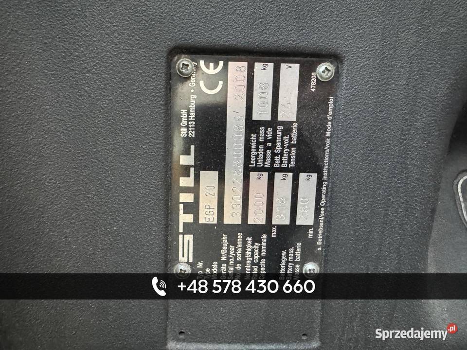 ELEKTRYCZNY PODNOŚNIK PALETOWY IDEALNY DO Kielce