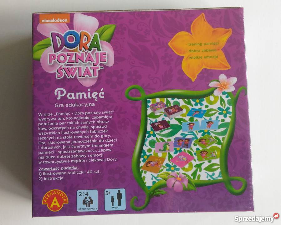 Gra edukacyjna Dora Poznaje Świat Pamięć Dla Dziecka Łódź