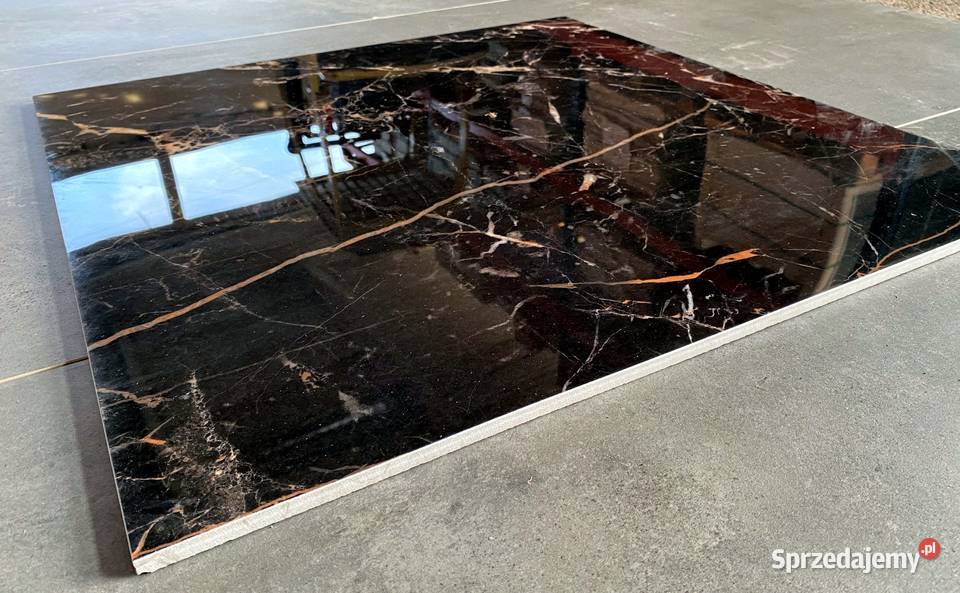 GRES POLEROWANY MARQUINA GOLD ŻYŁKA 60x60 wysoki łódzkie Łask