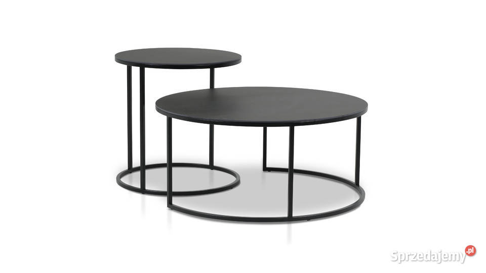 Podwójny stolik kawowy spiek kwarcowy okrągły Gliwice sprzedam