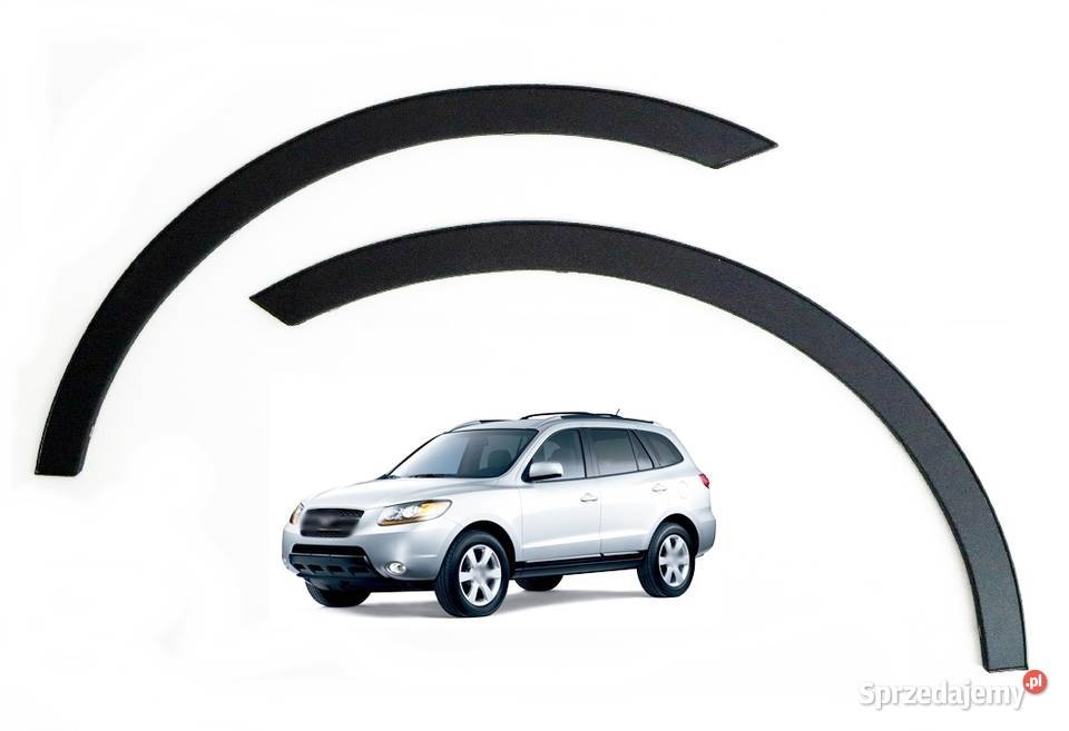 Hyundai Santa Fe nakładki na błotnik czarny mat