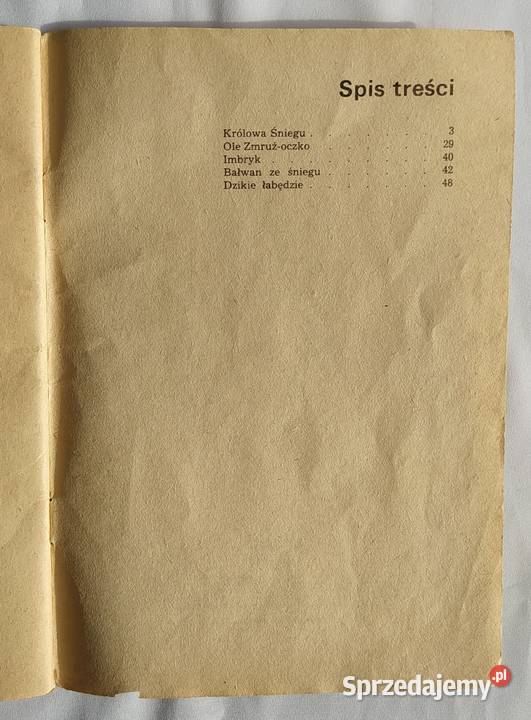 KRÓLOWA ŚNIEGU i inne baśnie J Ch Andersen Baśnie, podania i legendy Hajnówka sprzedam