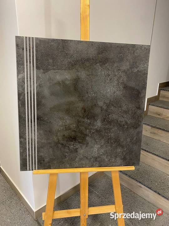 stopnice gres 60x60 grafit ryfle schody Zakopane