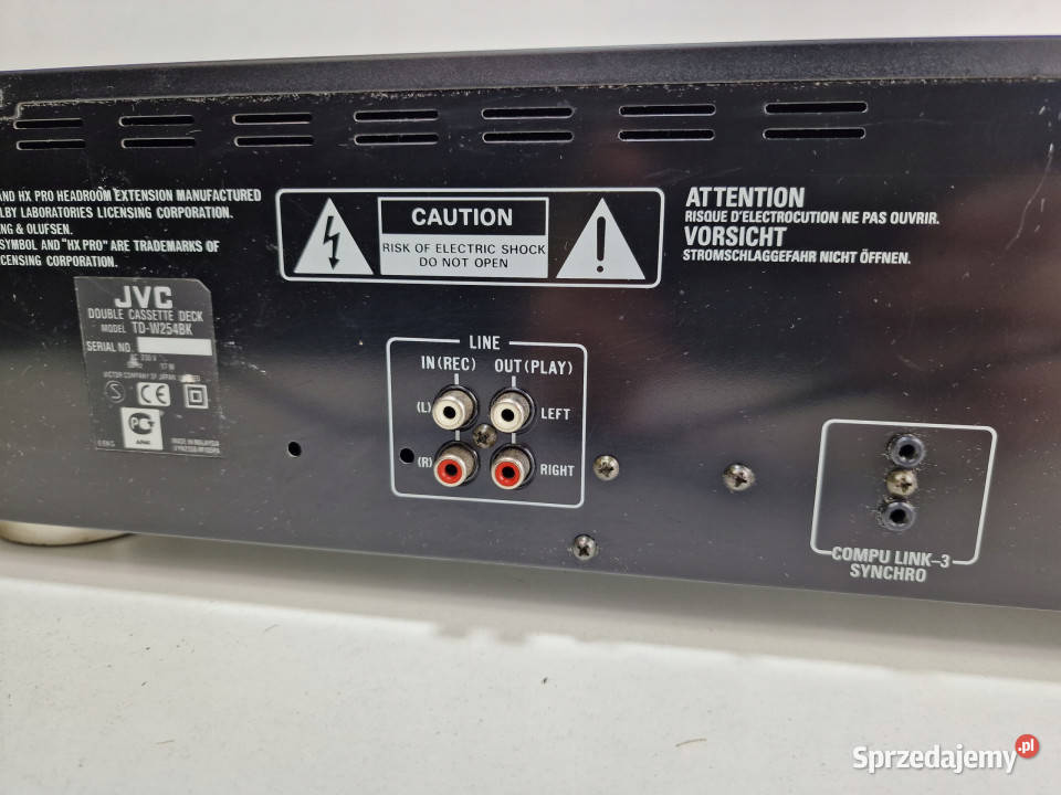 Magnetofon catette deck JVC TD W 254 TDW254 Międzychód