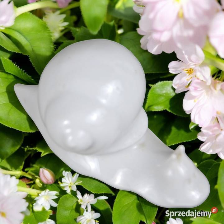 Ślimak biała porcelana Hollohaza Węgry lata 70te mazowieckie Bronisze