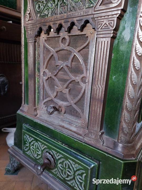 Zabytkowy żeliwny piec koza antyk Gdańsk