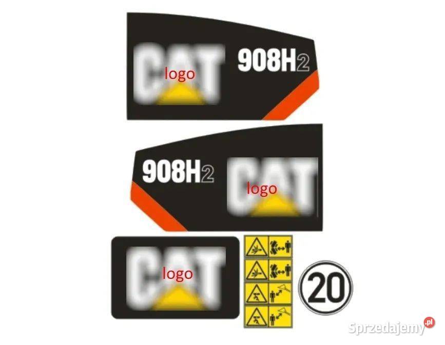 Naklejki Oklejenie CAT 908H2 Zamiennik Janików