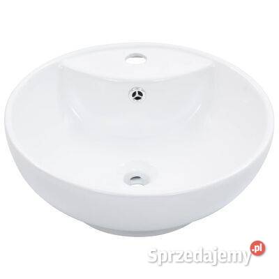 vidaXL Umywalka z przelewem 465 x 18 ceramiczna mazowieckie Warszawa