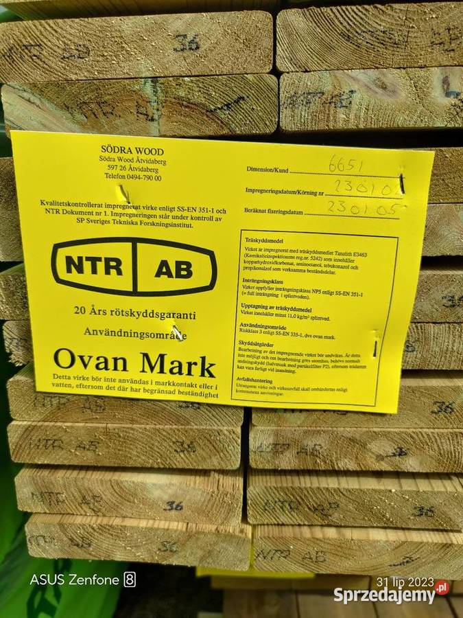 Kantówka impregnowana C24 45x195 Gdańsk