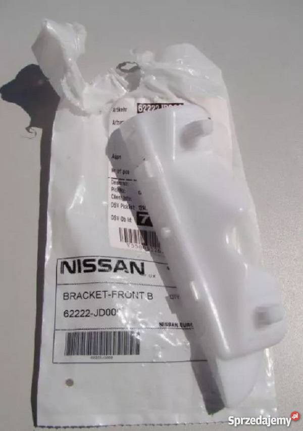 NISSAN QASHQAI ŚLIZG ZDERZAKA PRZÓD 06 osobowe Nowy Tomyśl