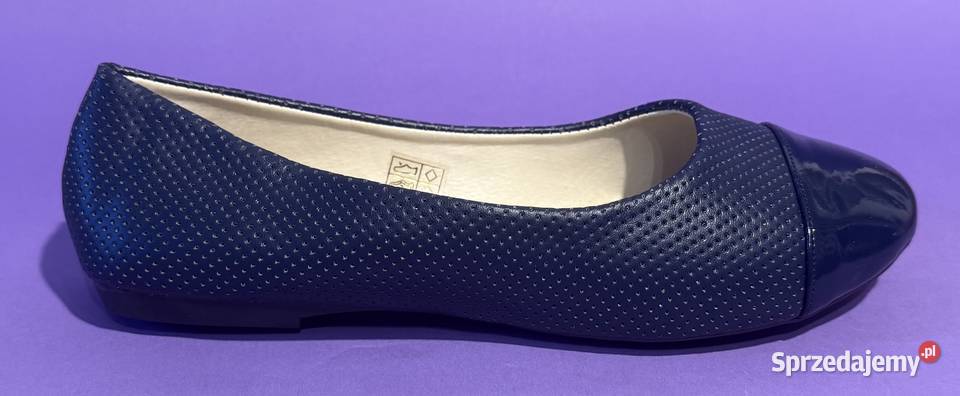Granatowe baleriny połysk rozmiar 39 BAL9 Żyrardów