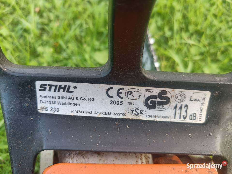 Piła spalinowa łańcuchowa Stihl MS 230 Piły Suwałki