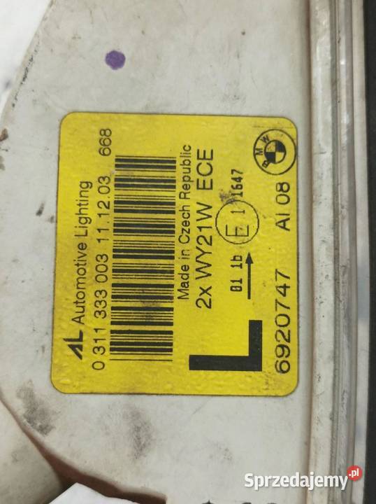 KIERUNKOWSKAZ LEWY PRZÓD E63 6920747 Bmw Seria 6