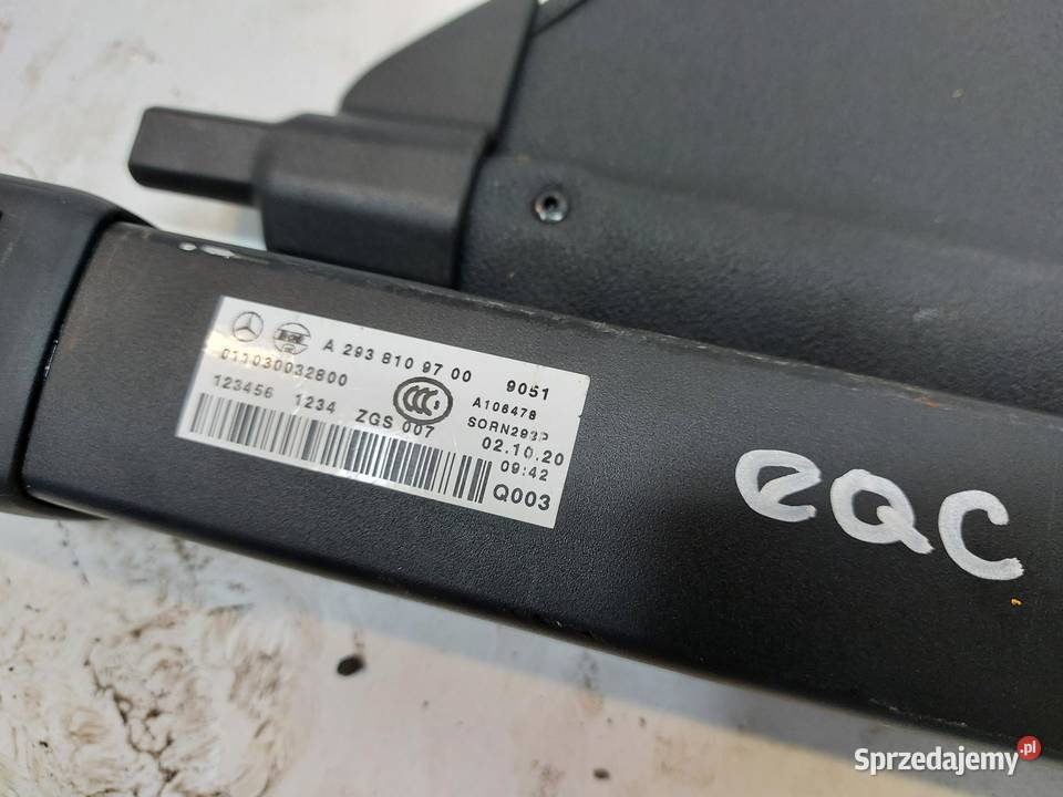 Mercedes EQC 400 W293 ROLETA BAGAŹNIKA