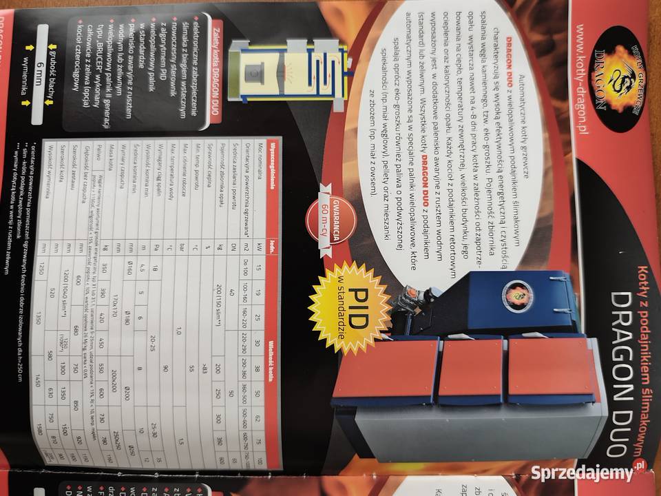 Piec kocioł 5 generacji na ekogroszek produkcja Warszawa