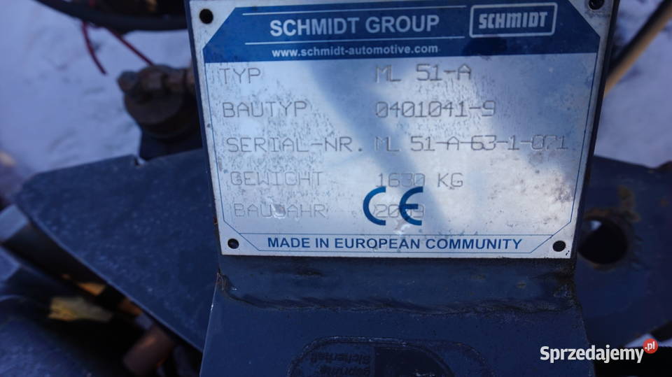 Pługi Schmidt ML 51A autostradowe lotniskowe Łaziska Górne