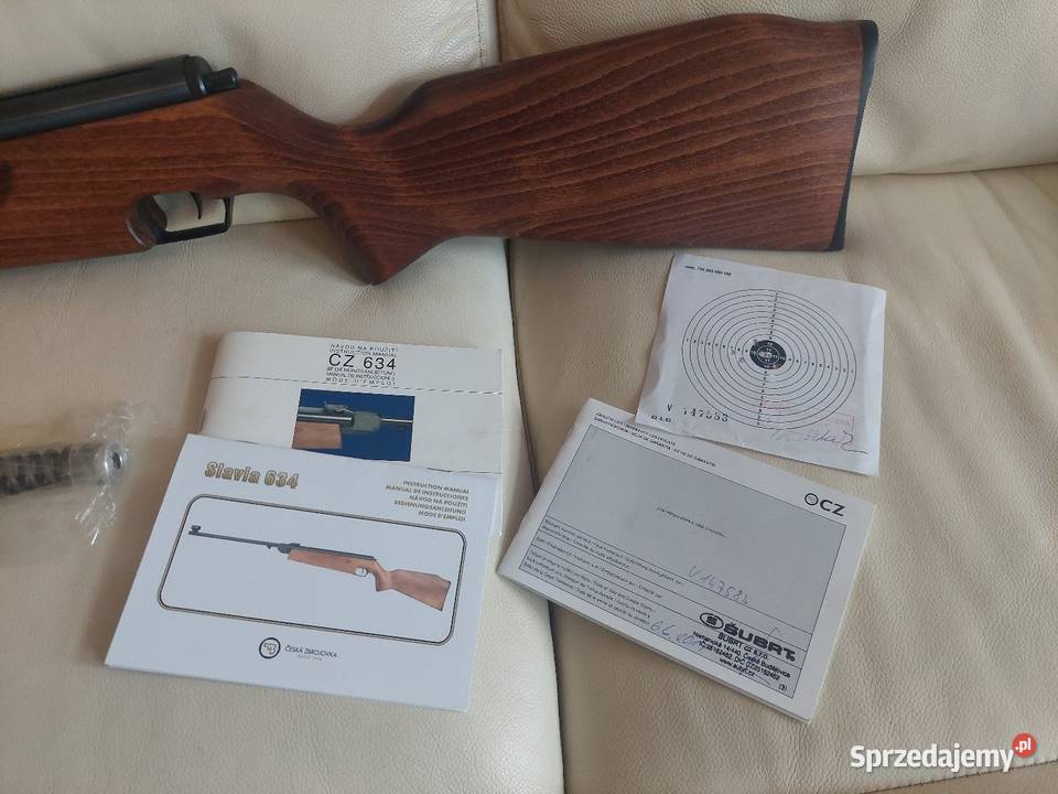 Wiatrówka Slavia model 634 zestaw