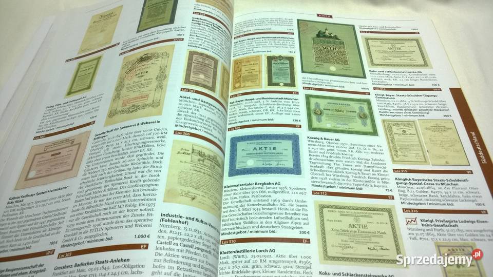 katalog aukcyjny papierów wartościowych 52 Warszawa