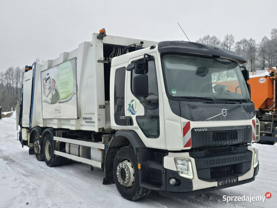 Volvo FE 320 EURO6 6x2 Śmieciarka FAUN pełny VAT Skępe