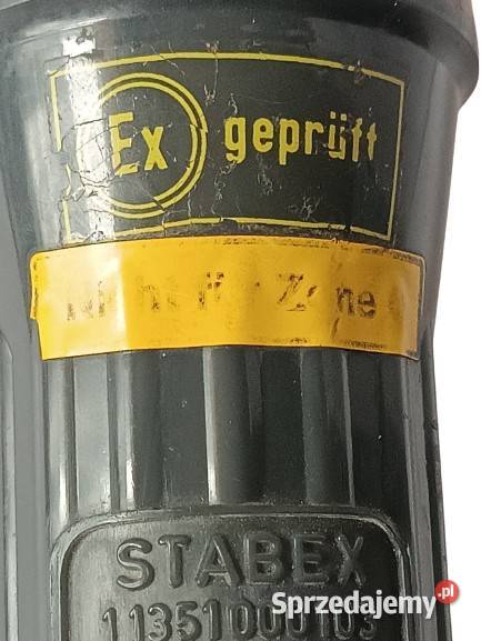 Stara latarka wojskowa STABEX z kluczykiem Rzeszów