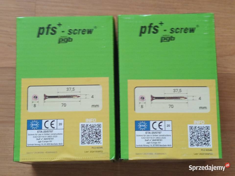 Wkręty do drewna 4x70 2x 200 sztuk Zielona Góra