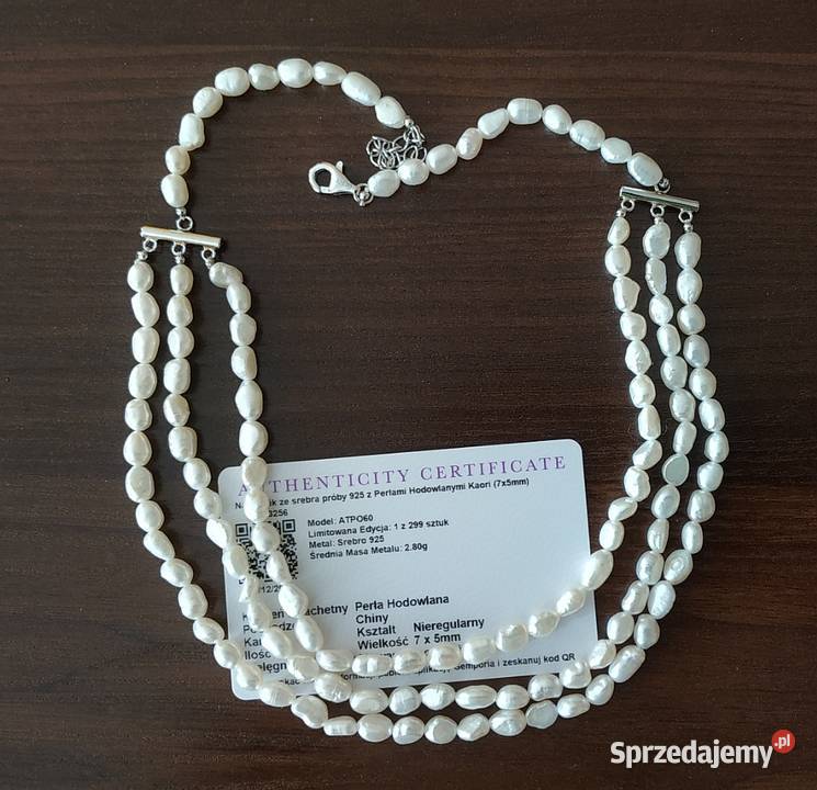 Komplet biżuterii ze srebra z naturalnymi mazowieckie Gostynin