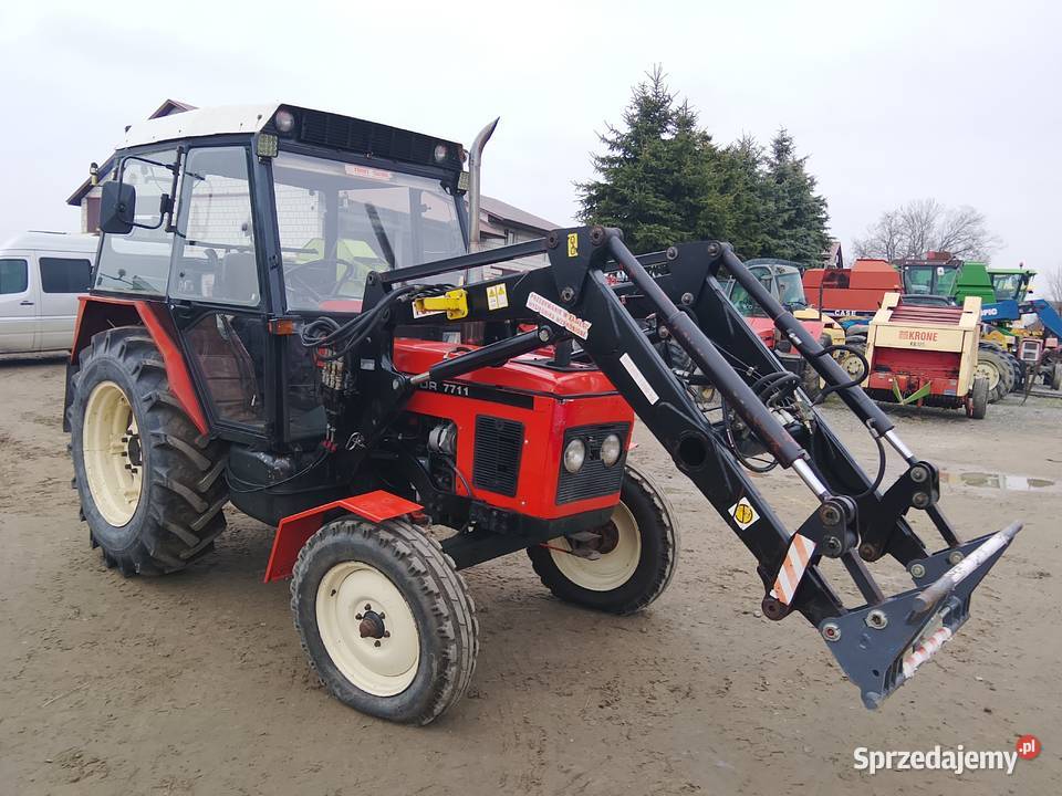 Ciągnik Zetor 7711 z turem 3 sekcyjnym w mazowieckie Skaryszew