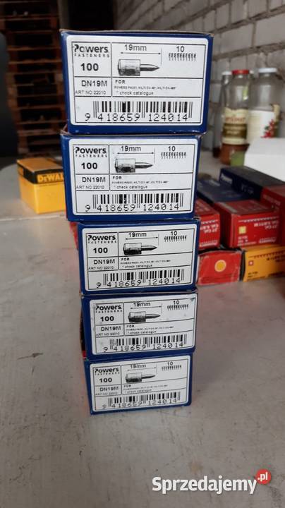 Naboje do osadzaka POWERS HILTI gwoździe DEWALT Zduńska Wola