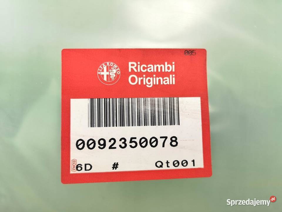 SZYBA DRZWI LEWY PRZÓD ALFA ROMEO 166 19982007