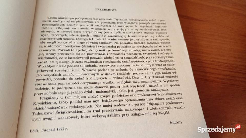 Geometria analityczna w zadaniach Edward Kącki pomorskie Gdańsk