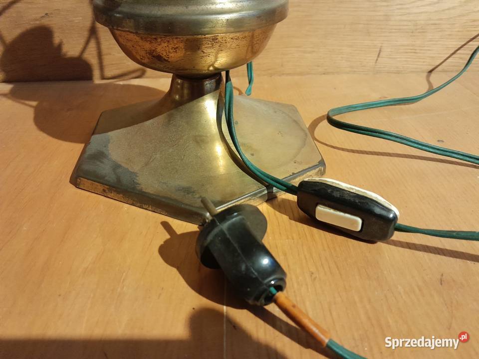 Stara lampka imitacja lampy naftowej zabytek PRL śląskie Dąbrowa Górnicza sprzedam