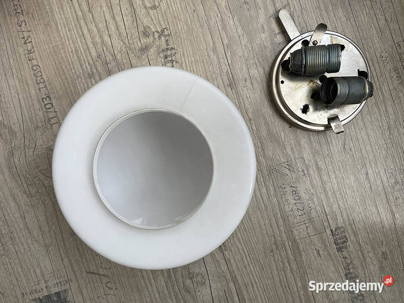 Lampa plafon grzybek okrągły satynowy 245 PRL Kielce