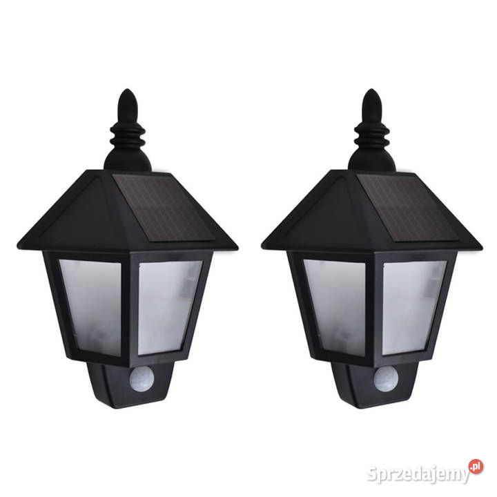 Ścienne lampy solarne 2 z detektorem ruchu Pozostałe Warszawa