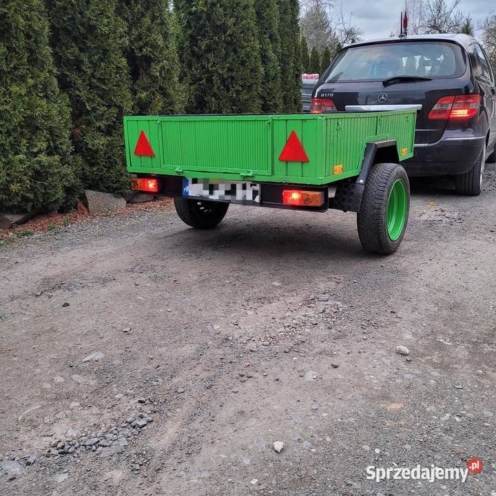 Przyczepka samochodowa bez dokumentów