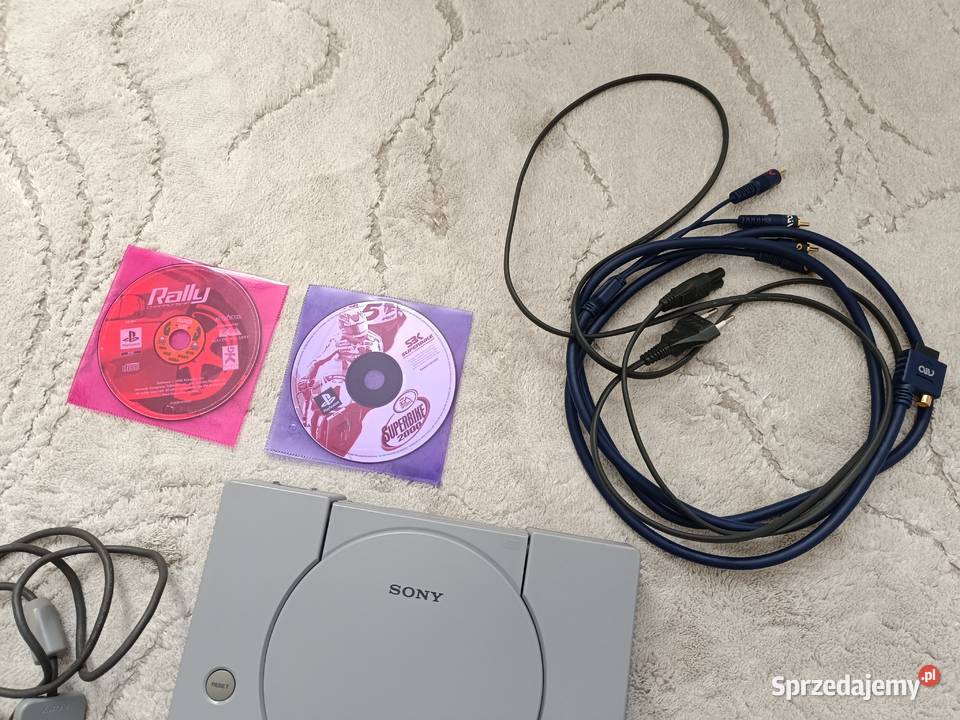 PlayStation 1 SCPH7002 2 pady 2 gry 2 karty Konsole i automaty Pruszków sprzedam